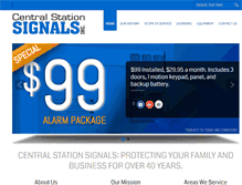 Tablet Screenshot of centralstationsignals.com